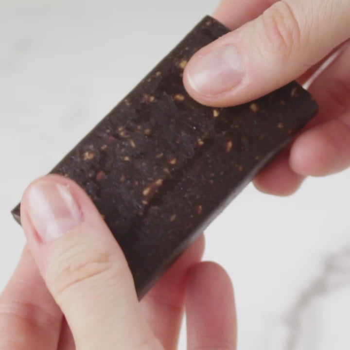 Skout Organic Chocolate Peanut Butter Protein Bar Texture