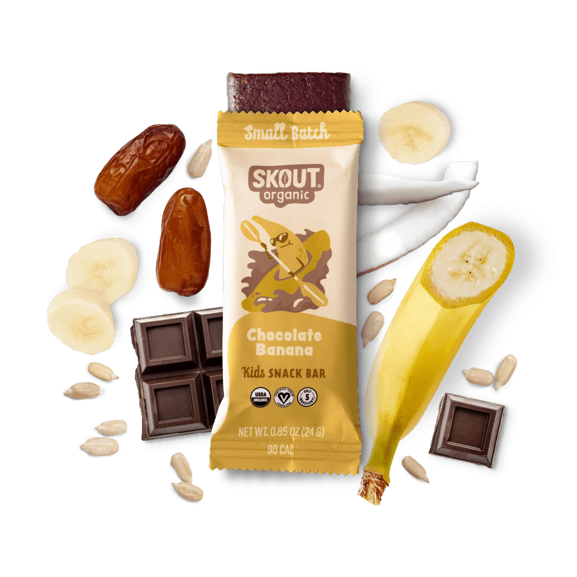 Chocolate Banana Kids Bar Build Your Own Box - Single Bar Skout Organic Bar 