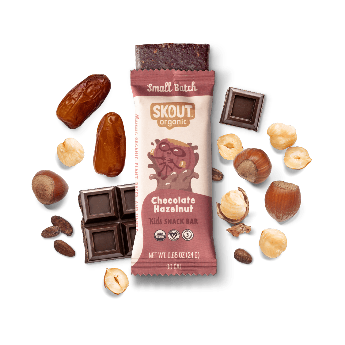 Chocolate Hazelnut Kids Bar Build Your Own Box - Single Bar Skout Organic Bar 