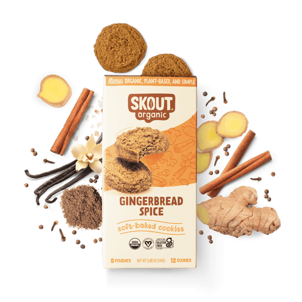 Gingerbread Spice Soft Baked Cookies Build Your Own Box - Single Bar Skout Organic Box 