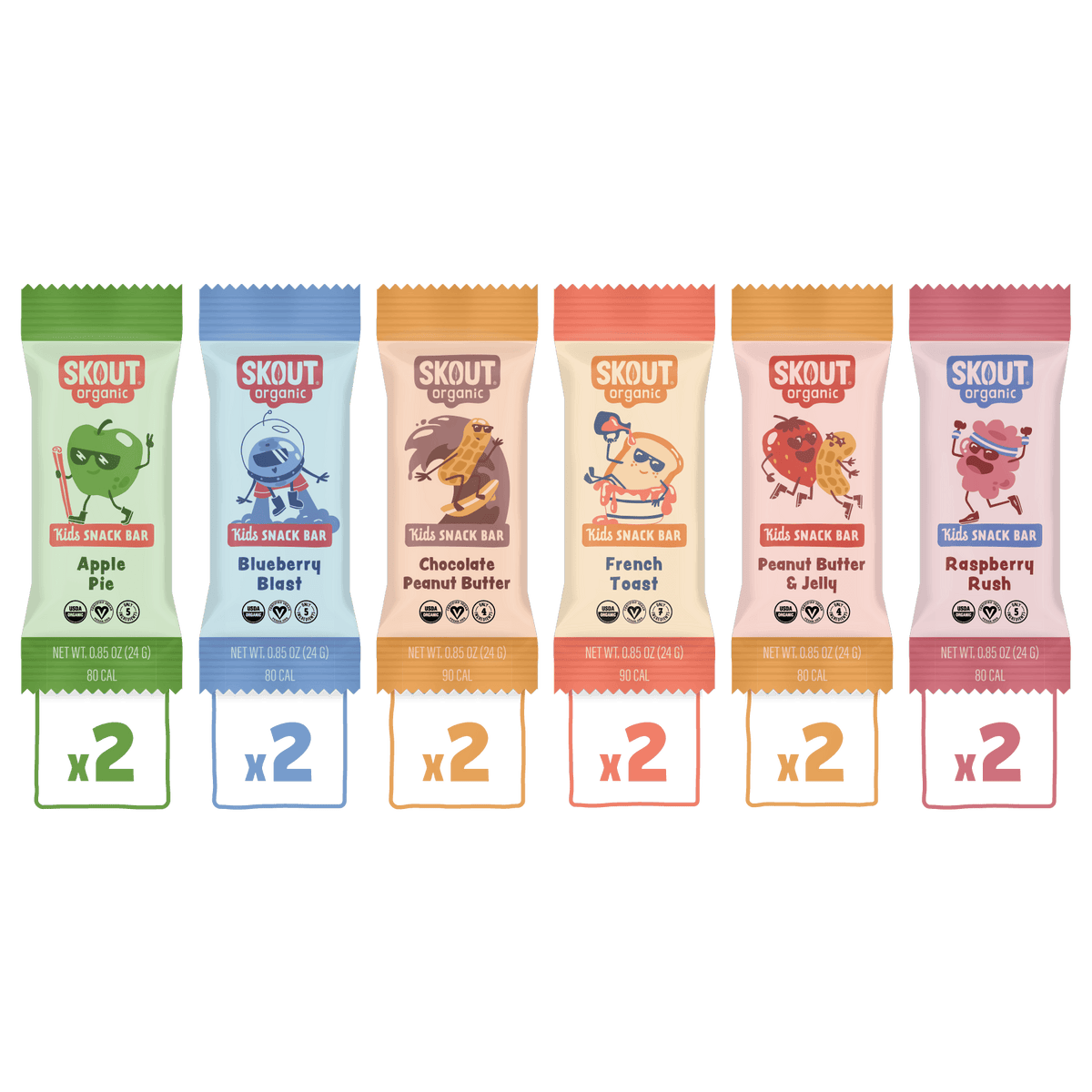 Skout Organic Kids Bar Sample Pack