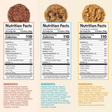 Skout Organic Soft-Baked Cookie: Nutrition Facts for Double Chocolate, Oatmeal Chocolate Chip, and Peanut Butter
