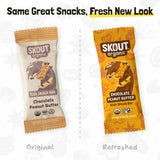 Original and refreshed Carrot Cake Kids Snack Bar packages shown side by side with the message, “Same Great Snacks, Fresh New Look.”