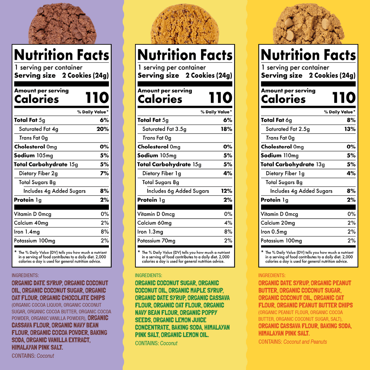 Skout Organic Shawna's Favorite Cookies Variety Pack Soft Baked Cookies Skout Organic 
