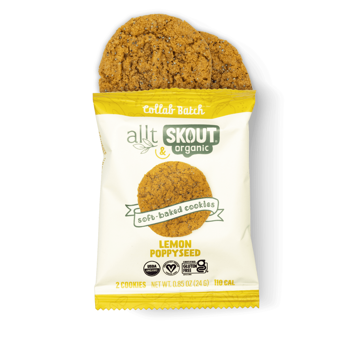 Lemon Poppyseed Cookie 2 Pack - Bundle Build a Bundle - Single Unit Skout Organic 