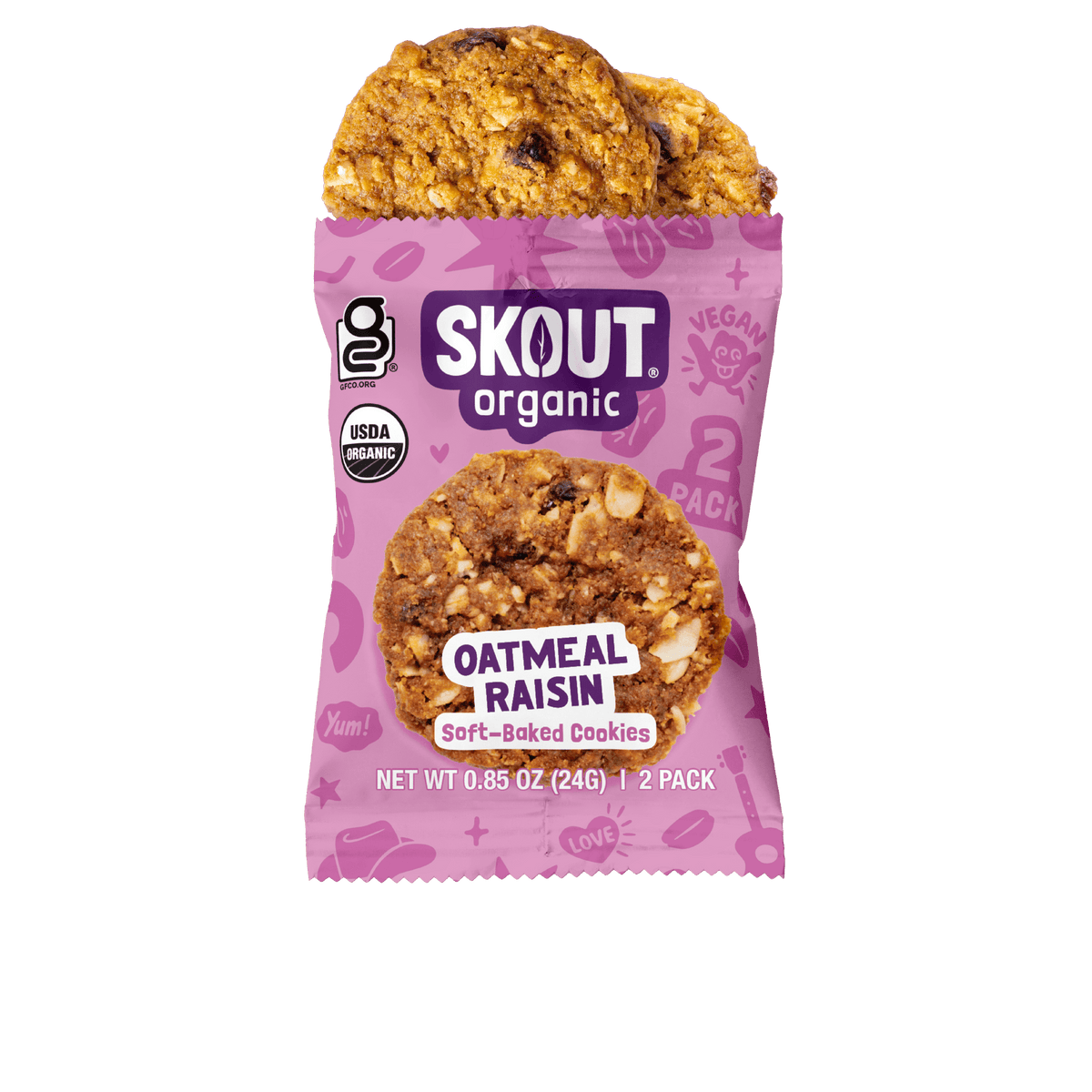 Oatmeal Raisin Cookie 2 Pack - Bundle Build a Bundle - Single Unit Skout Organic 