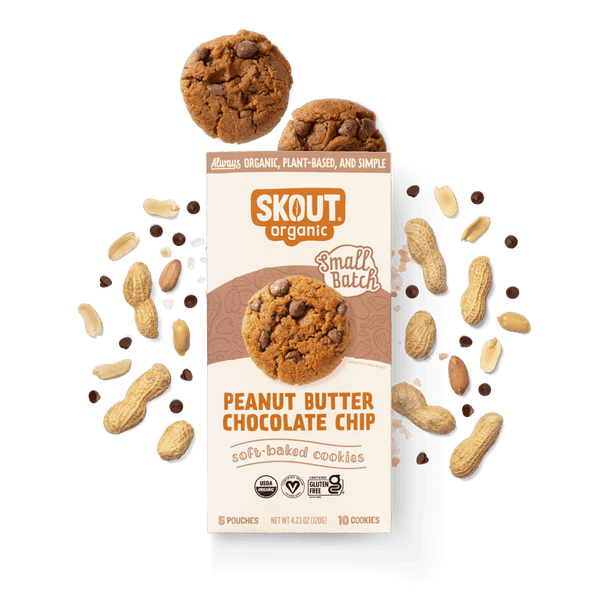 Peanut Butter Chocolate Chip Soft Baked Cookies Build Your Own Box - Single Bar Skout Organic 