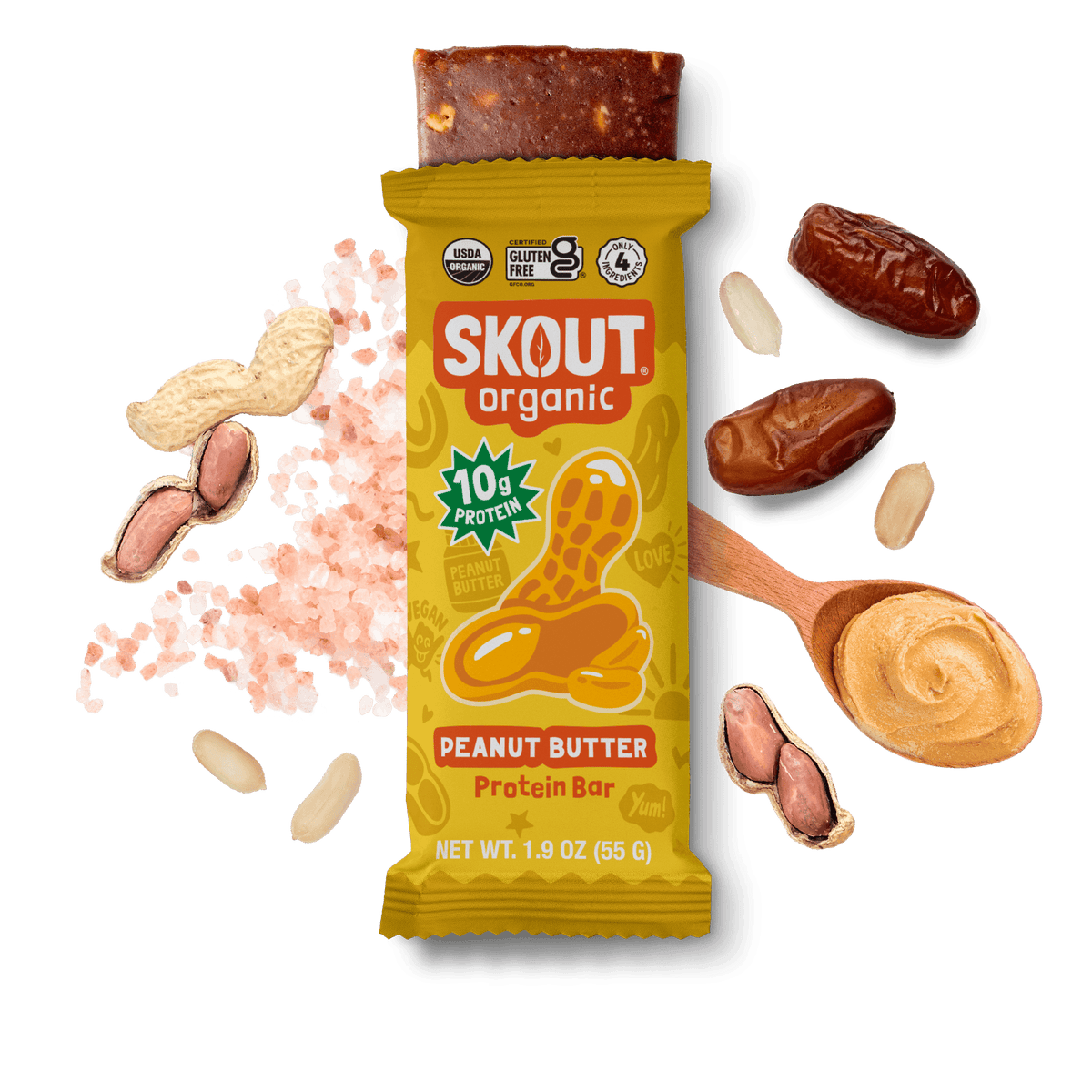 Peanut Butter Protein Bar - Bundle Build a Bundle - Single Unit Skout Organic Bar 