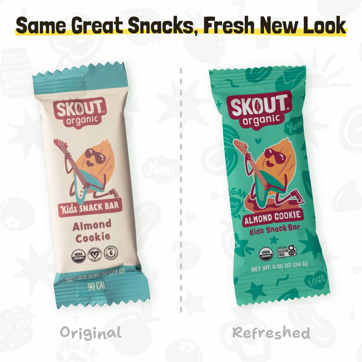 Skout Organic Almond Cookie Kids Bar Organic Kids Bars Skout Organic 