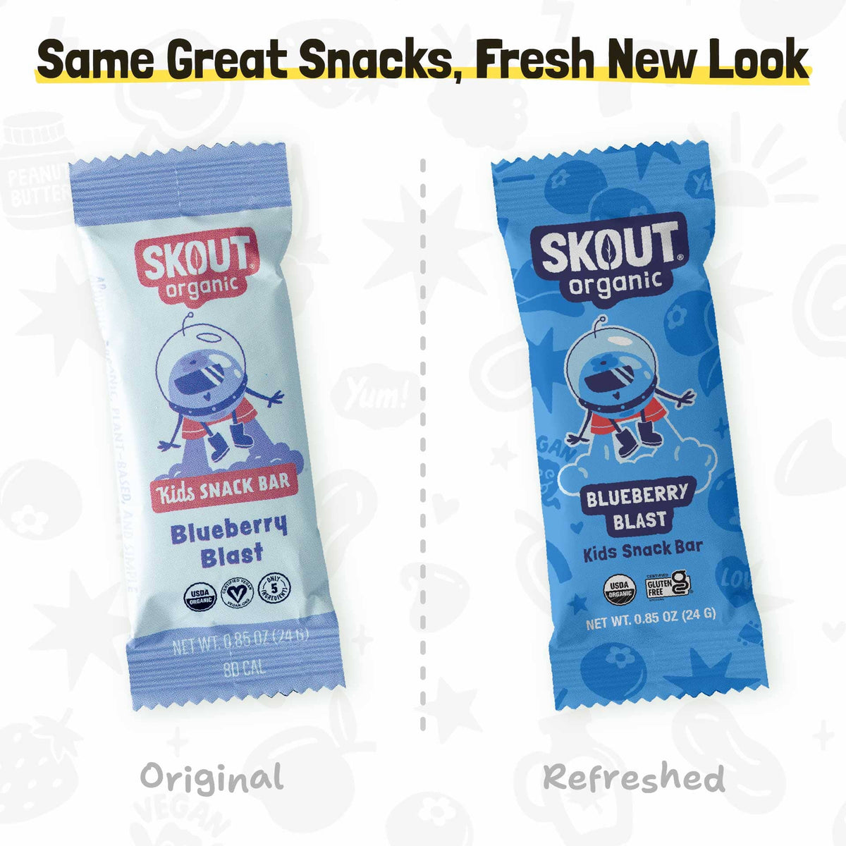 Skout Organic Blueberry Blast Kids Bar Organic Kids Bars Skout Organic 