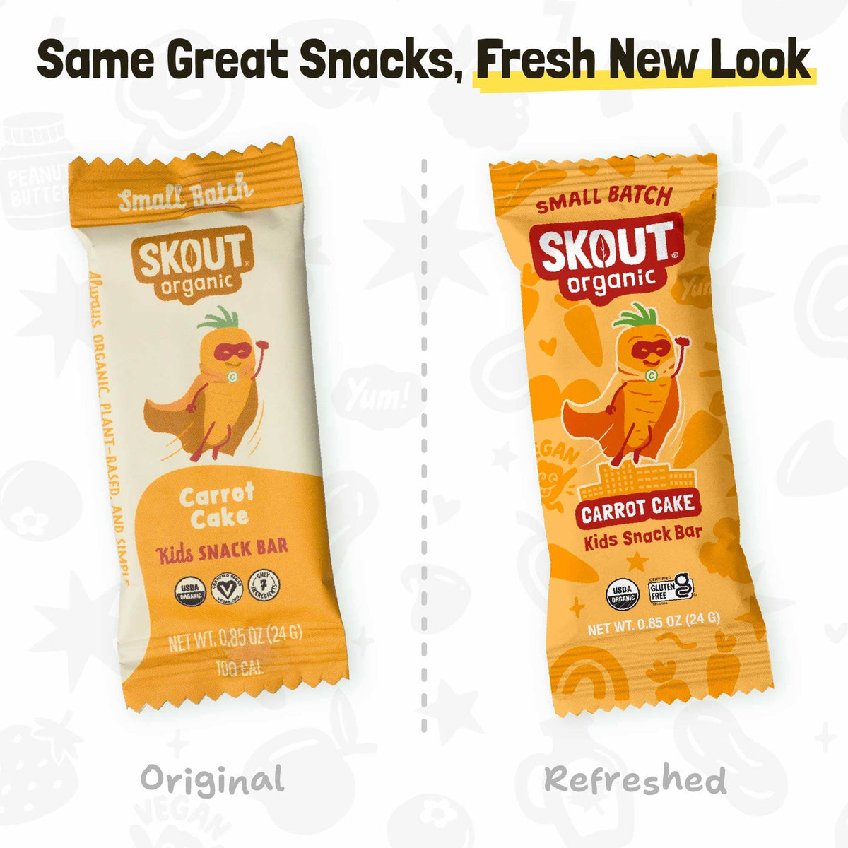Skout Organic Carrot Cake Kids Bar Organic Kids Bars Skout Organic 