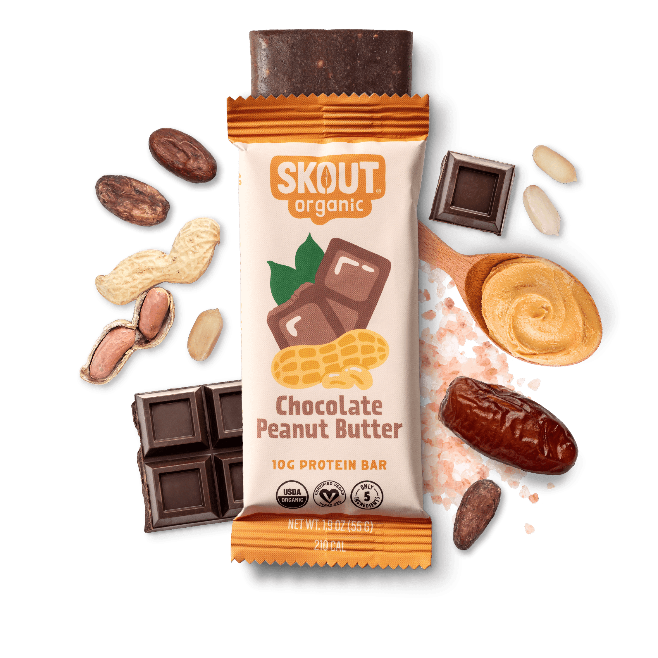 Skout Organic Chocolate Peanut Butter Protein Bar