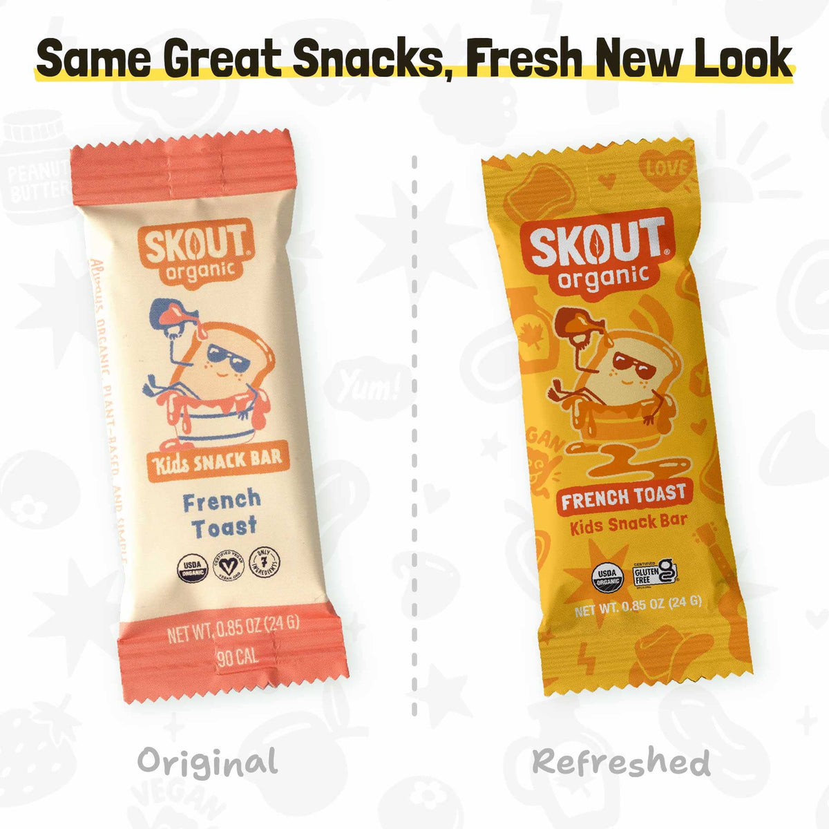Skout Organic French Toast Kids Bar Organic Kids Bars Skout Organic 