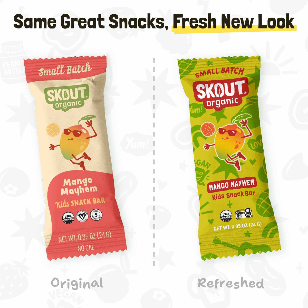 Skout Organic Mango Mayhem Kids Bar Organic Kids Bars Skout Organic 
