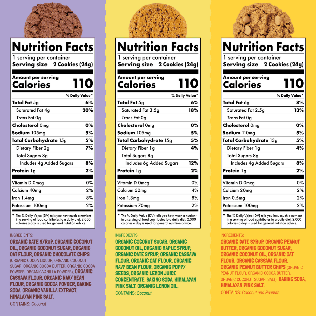 Skout Organic Shawna's Favorite Cookies Variety Pack Soft Baked Cookies Skout Organic 