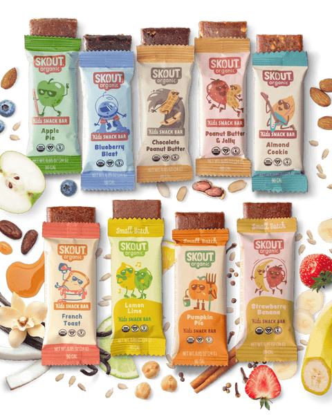 Skout Organic Small Batch Kids Bar Variety Pack - 36 Pack Organic Kids Bars Skout Organic 