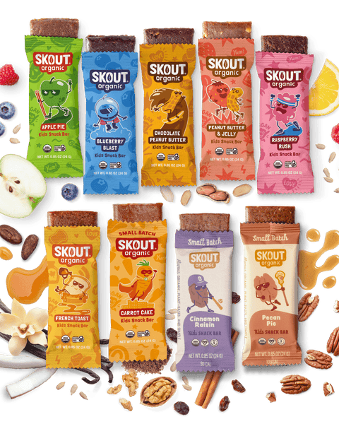 Skout Organic Small Batch Kids Bar Variety Pack - 36 Pack Organic Kids Bars Skout Organic 