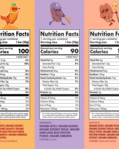 Skout Organic Small Batch Kids Bar Variety Pack - 36 Pack Organic Kids Bars Skout Organic 