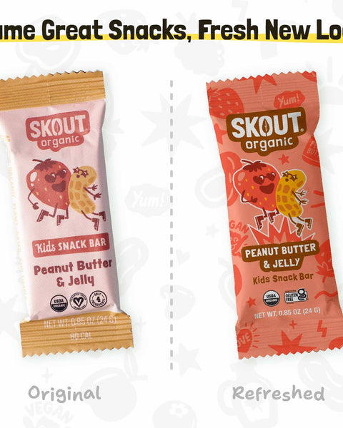 Skout Organic Small Batch Kids Bar Variety Pack - 36 Pack Organic Kids Bars Skout Organic 