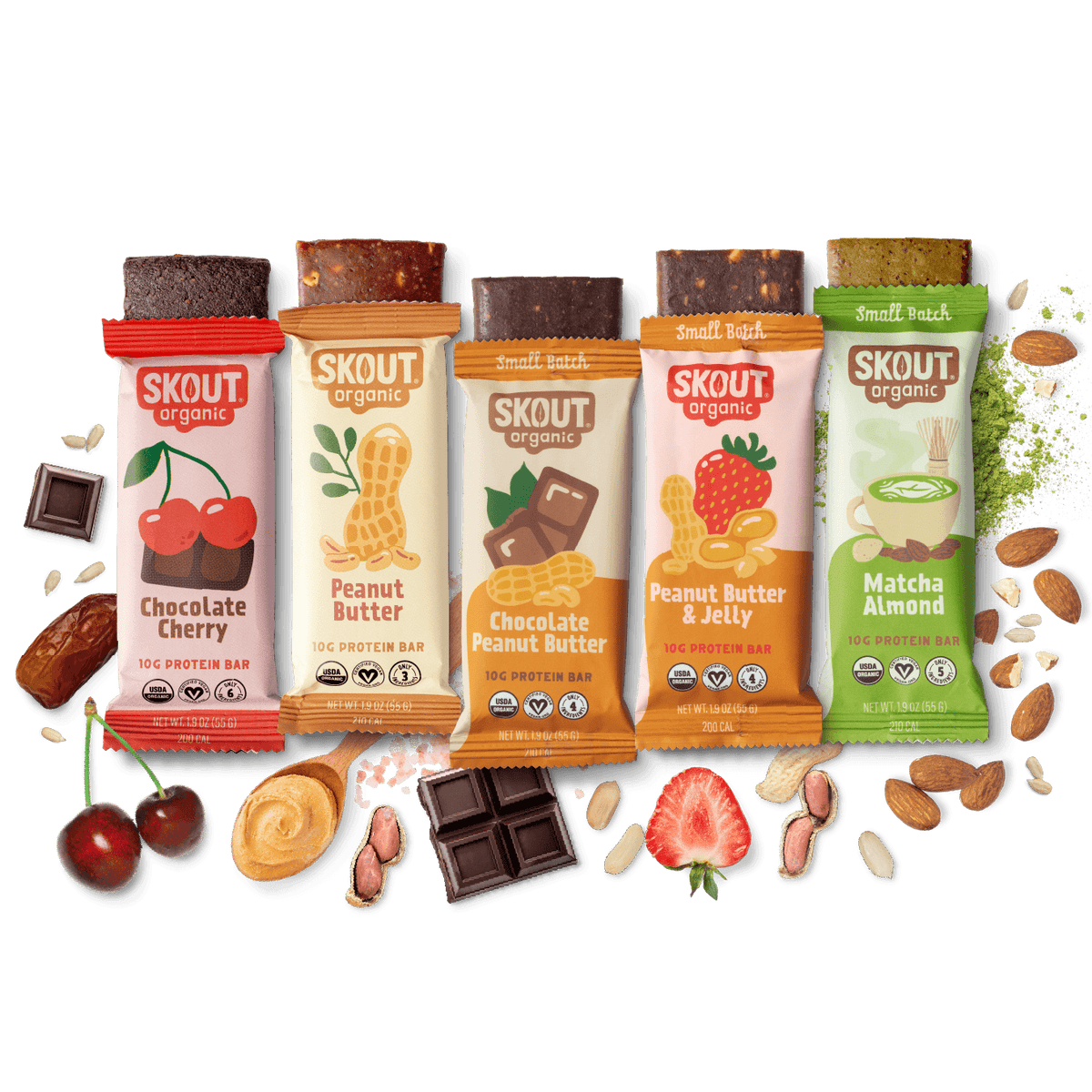 Skout Organic Small Batch Protein Bar Variety Pack