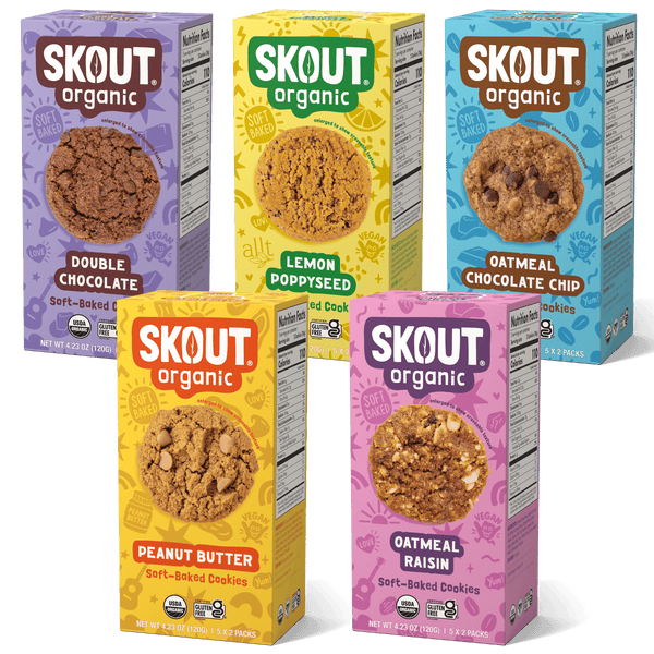 Skout Organic Small Batch Soft Baked Cookie Variety Pack - 5 Boxes Soft Baked Cookies Skout Organic 