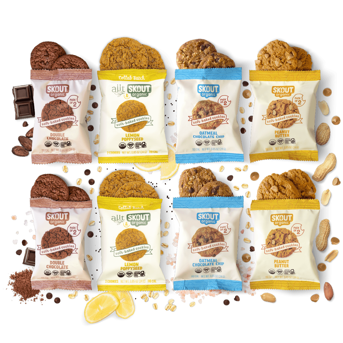 Skout Organic Soft Baked Cookie Sample Pack Soft Baked Cookies Skout Organic 