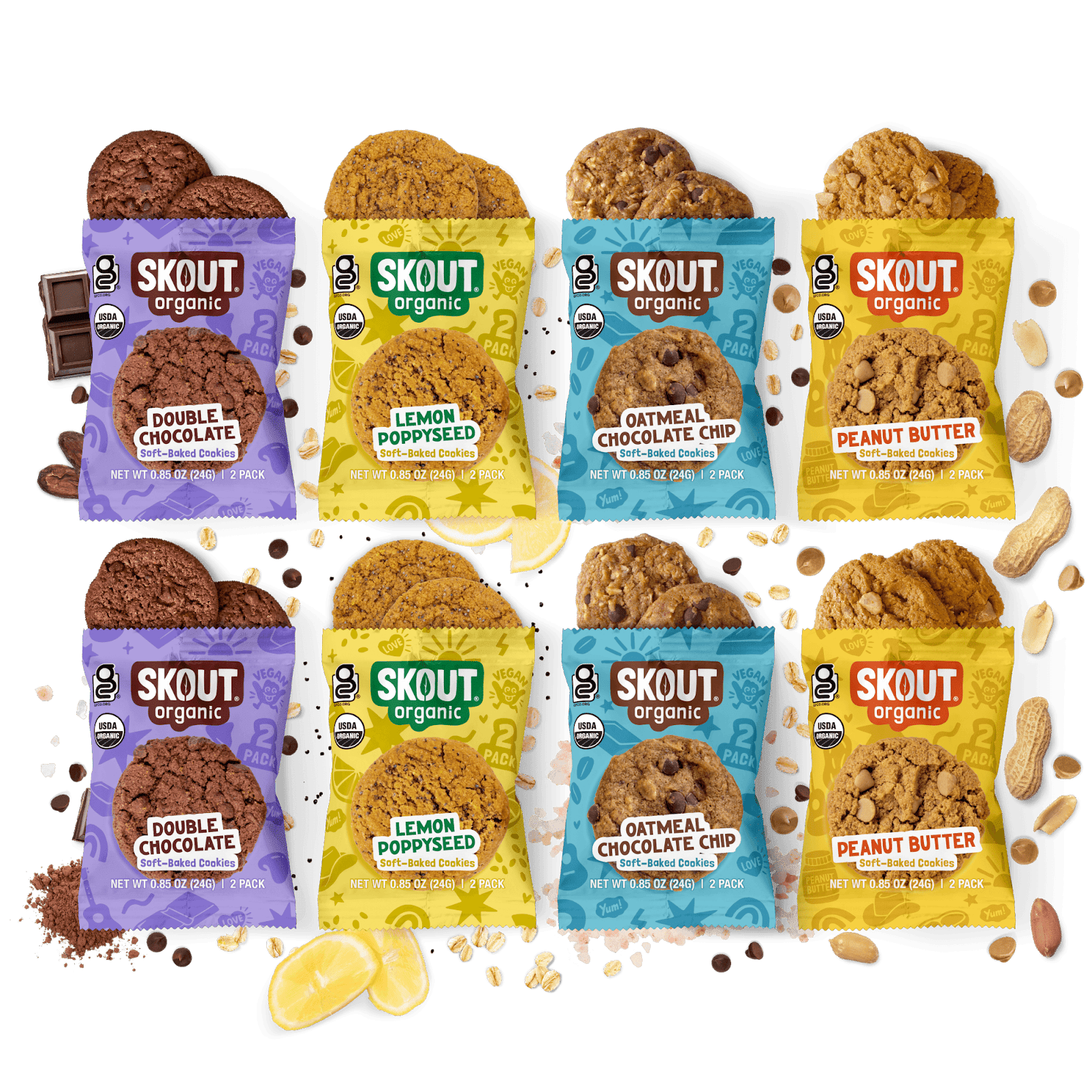 Skout Organic Soft Baked Cookie Sample Pack Soft Baked Cookies Skout Organic 