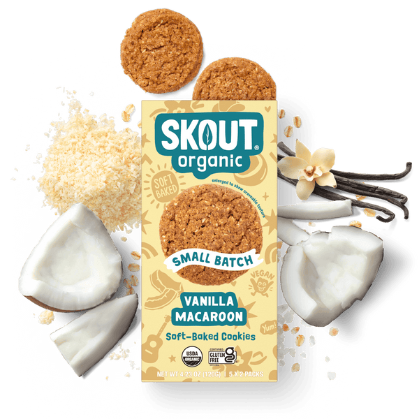 Vanilla Macaroon Soft Baked Cookies Build Your Own Box - Single Bar Skout Organic 