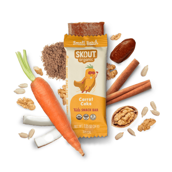 Skout Organic Carrot Cake Kids Bar Organic Kids Bars Skout Organic 6 Pack 