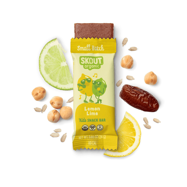 Skout Organic Lemon Lime Kids Bar Organic Kids Bars Skout Organic 6 Pack 